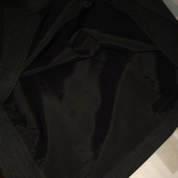 Lafayette 148 Dark Gray Virgin Wool Pencil Skirt Size 2P Academia Minimalist - Picture 9 of 12